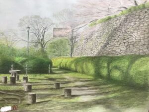 福岡 舞鶴公園　散歩道の桜 作品70