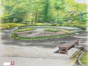 福岡植物園入口の風景